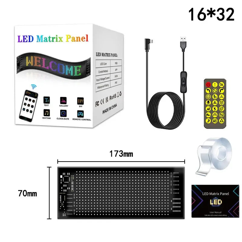 Ojos Led para Camión, Matriz Led RGB, Bluetooth