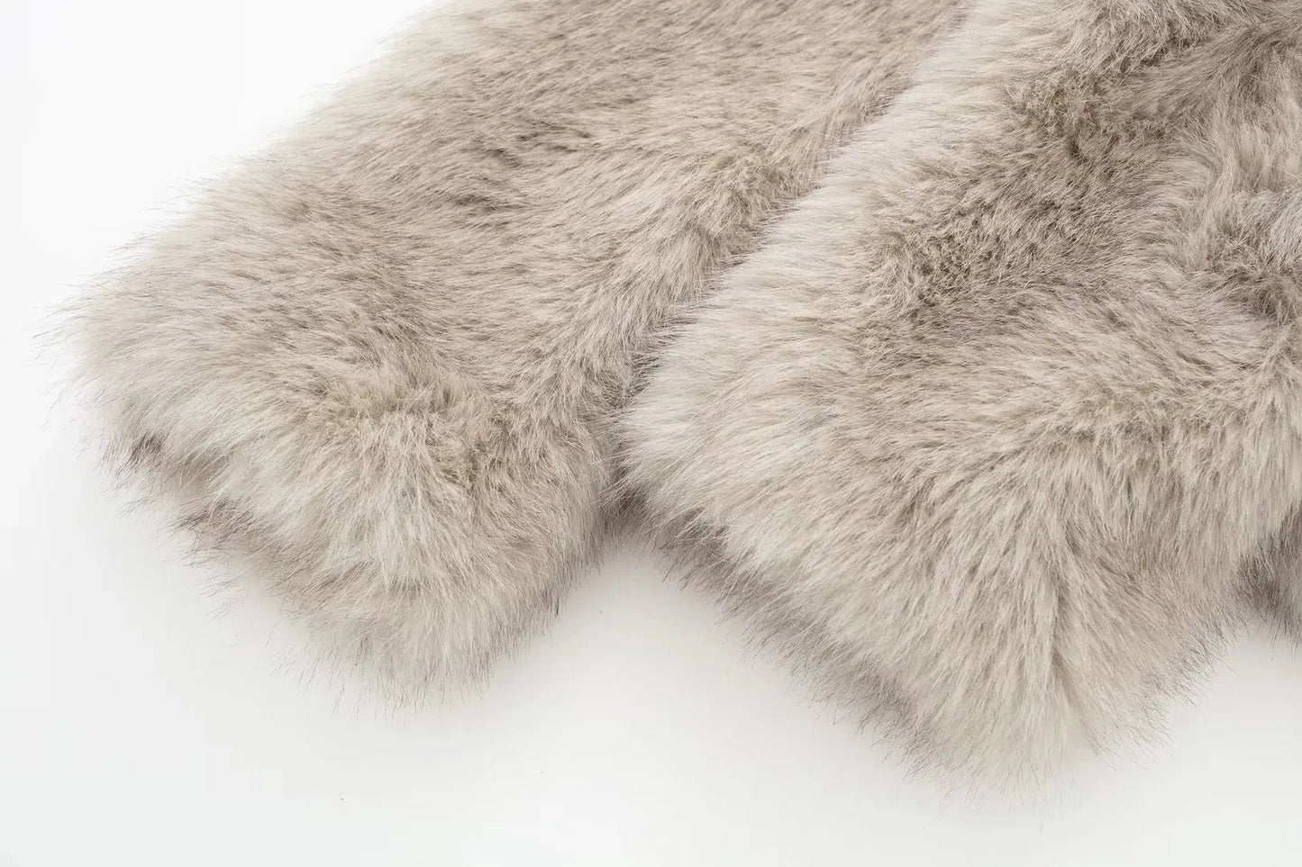 TRAFZA, chaqueta recortada de piel sintética a la moda para mujer, abrigo de manga larga con botón frontal a presión, prendas de vestir exteriores para mujer, abrigo grueso con cuello de solapa elegante