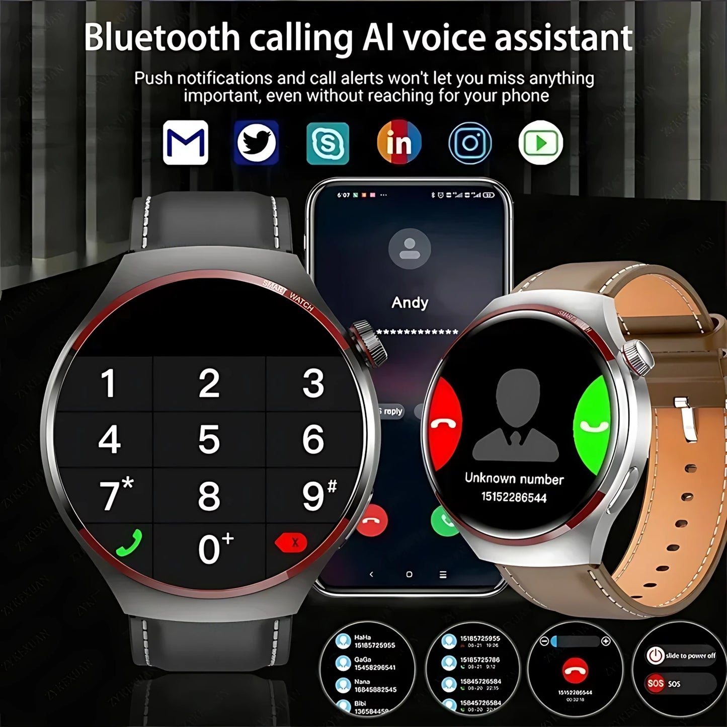 Reloj inteligente GT4 Pro con seguimiento GPS para hombres y mujeres, reloj con pantalla AMOLED HD, llamada Bluetooth, NFC IP68, reloj deportivo resistente al agua 2025