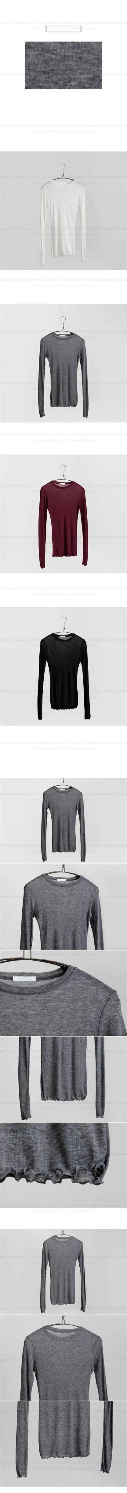Camiseta lisa de alta calidad para mujer, camisetas básicas elásticas, Tops informales para mujer, camiseta fina Sexy de manga larga transparente