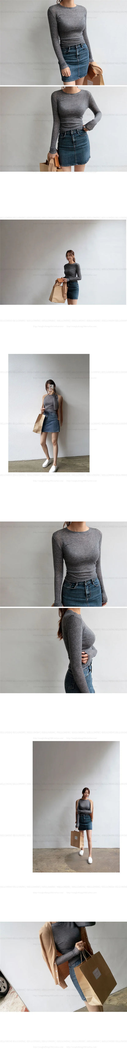 Camiseta lisa de alta calidad para mujer, camisetas básicas elásticas, Tops informales para mujer, camiseta fina Sexy de manga larga transparente
