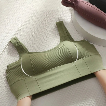Sujetador deportivo transpirable antisudor para mujer, Top de Yoga sin costuras, Top corto a prueba de golpes, Sujetador deportivo Push Up, Top de entrenamiento para gimnasio
