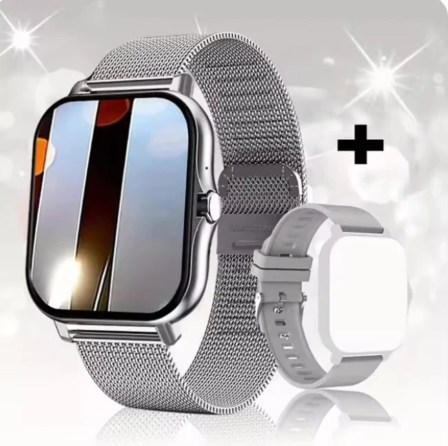 KESHUYOU 2025 nuevo reloj inteligente Bluetooth que habla oxígeno en sangre/Monitor de presión arterial reloj inteligente para mujeres hombres regalo de vacaciones