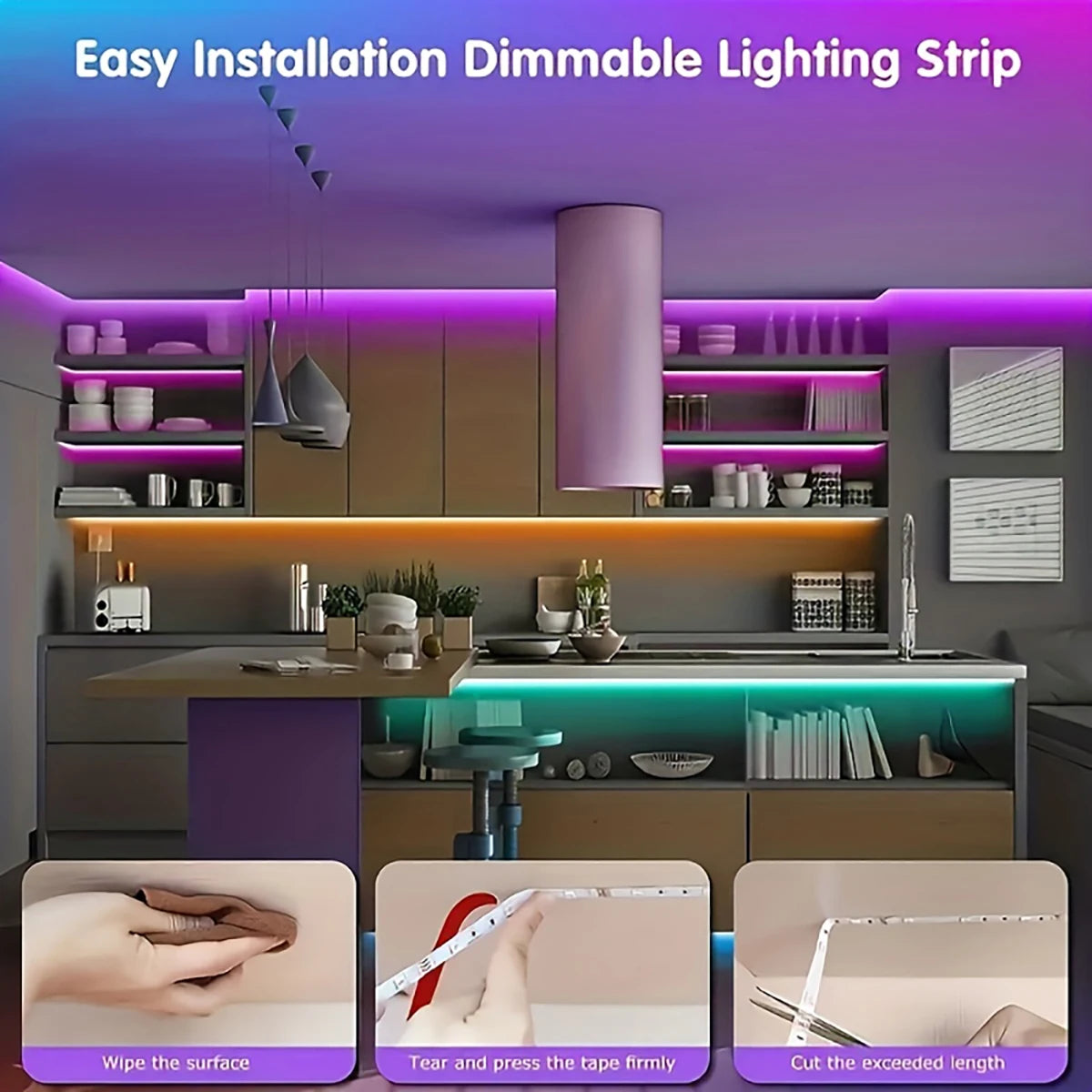 Tira de luces Led de 10m y 20m con Control remoto de 44 teclas, cinta RGB, pared Led para habitación, decoración de fiesta, dormitorio, retroiluminación de TV