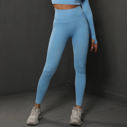 Mallas de gimnasio sin costuras para mujer, pantalones de Yoga sexys de cintura alta, mallas de levantamiento de glúteos, ropa deportiva para mujer, ropa deportiva