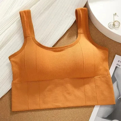 Sujetador deportivo transpirable antisudor para mujer, Top de Yoga sin costuras, Top corto a prueba de golpes, Sujetador deportivo Push Up, Top de entrenamiento para gimnasio