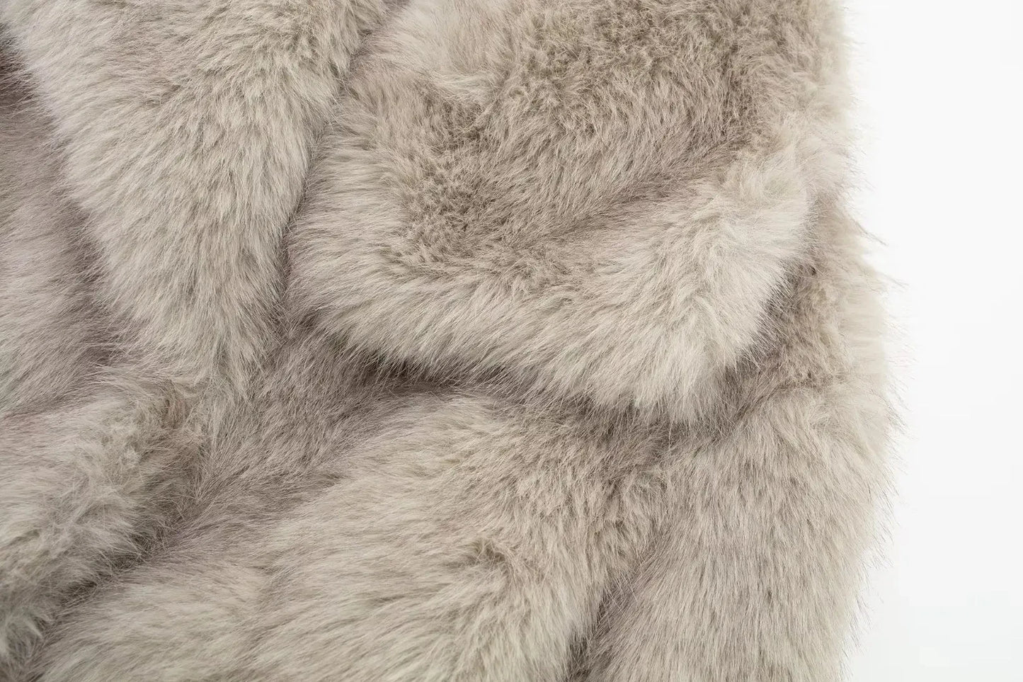 TRAFZA, chaqueta recortada de piel sintética a la moda para mujer, abrigo de manga larga con botón frontal a presión, prendas de vestir exteriores para mujer, abrigo grueso con cuello de solapa elegante