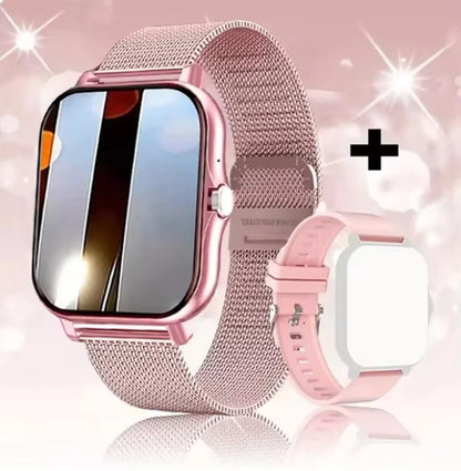 KESHUYOU 2025 nuevo reloj inteligente Bluetooth que habla oxígeno en sangre/Monitor de presión arterial reloj inteligente para mujeres hombres regalo de vacaciones