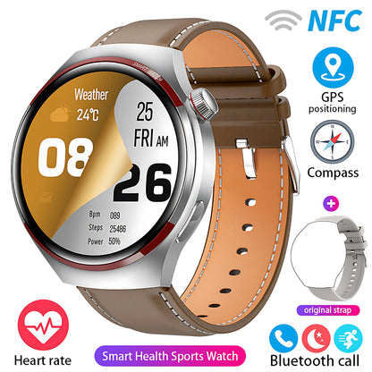 Reloj inteligente GT4 Pro con seguimiento GPS para hombres y mujeres, reloj con pantalla AMOLED HD, llamada Bluetooth, NFC IP68, reloj deportivo resistente al agua 2025