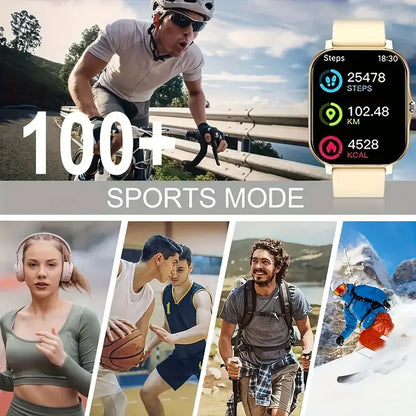 KESHUYOU 2025 nuevo reloj inteligente Bluetooth que habla oxígeno en sangre/Monitor de presión arterial reloj inteligente para mujeres hombres regalo de vacaciones