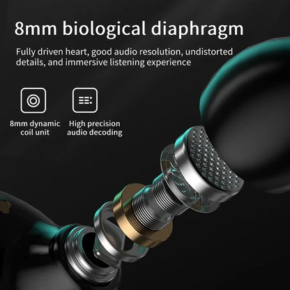 Auriculares M25 Bluetooth 5,3, auriculares con cancelación de ruido, auriculares inalámbricos con llamada HD, auriculares deportivos estéreo con micrófono