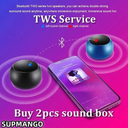 Altavoz inalámbrico con Bluetooth , Subwoofer envolvente estéreo pesado de Metal