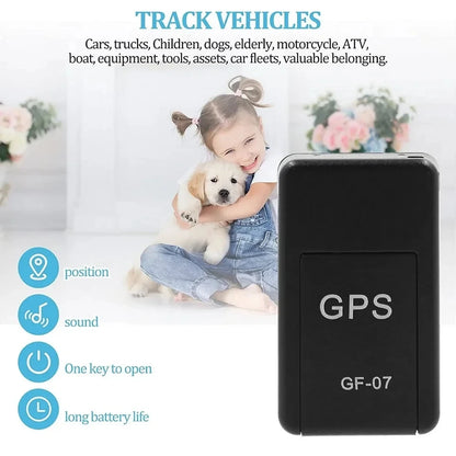 Rastreador GPS micro magnético, monitor de seguimiento antirrobo en tiempo real para motocicletas y vehículos, mini GPS de posicionamiento antipérdida personal