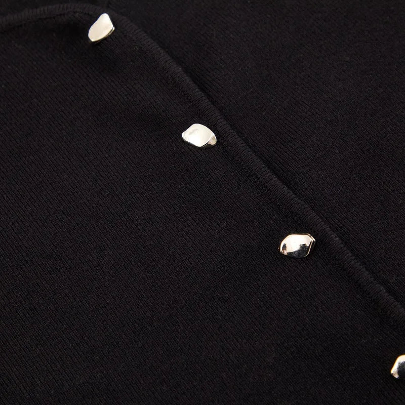 Chaleco acanalado listo para oficina otoño 2025, camiseta sin mangas de punto antipilling para capas de blazer/chique de barco/no básicos aptos para viajes