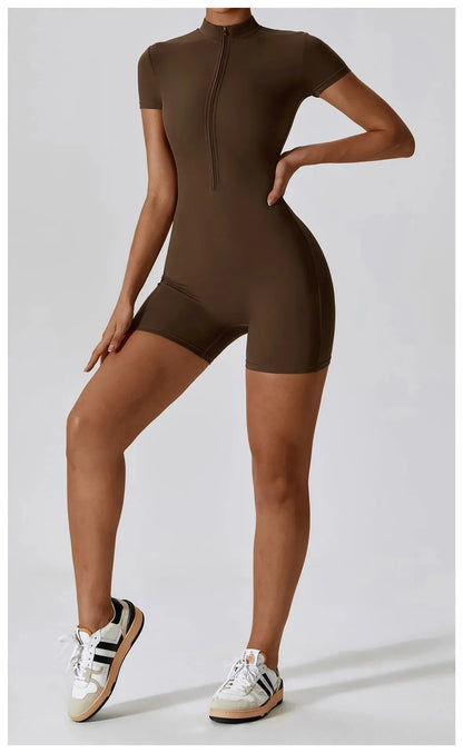 Selección alemana, mono de Yoga de manga corta, monos para mujer, conjunto de Yoga, ropa de gimnasio, chándal de entrenamiento, mono de Fitness para baile