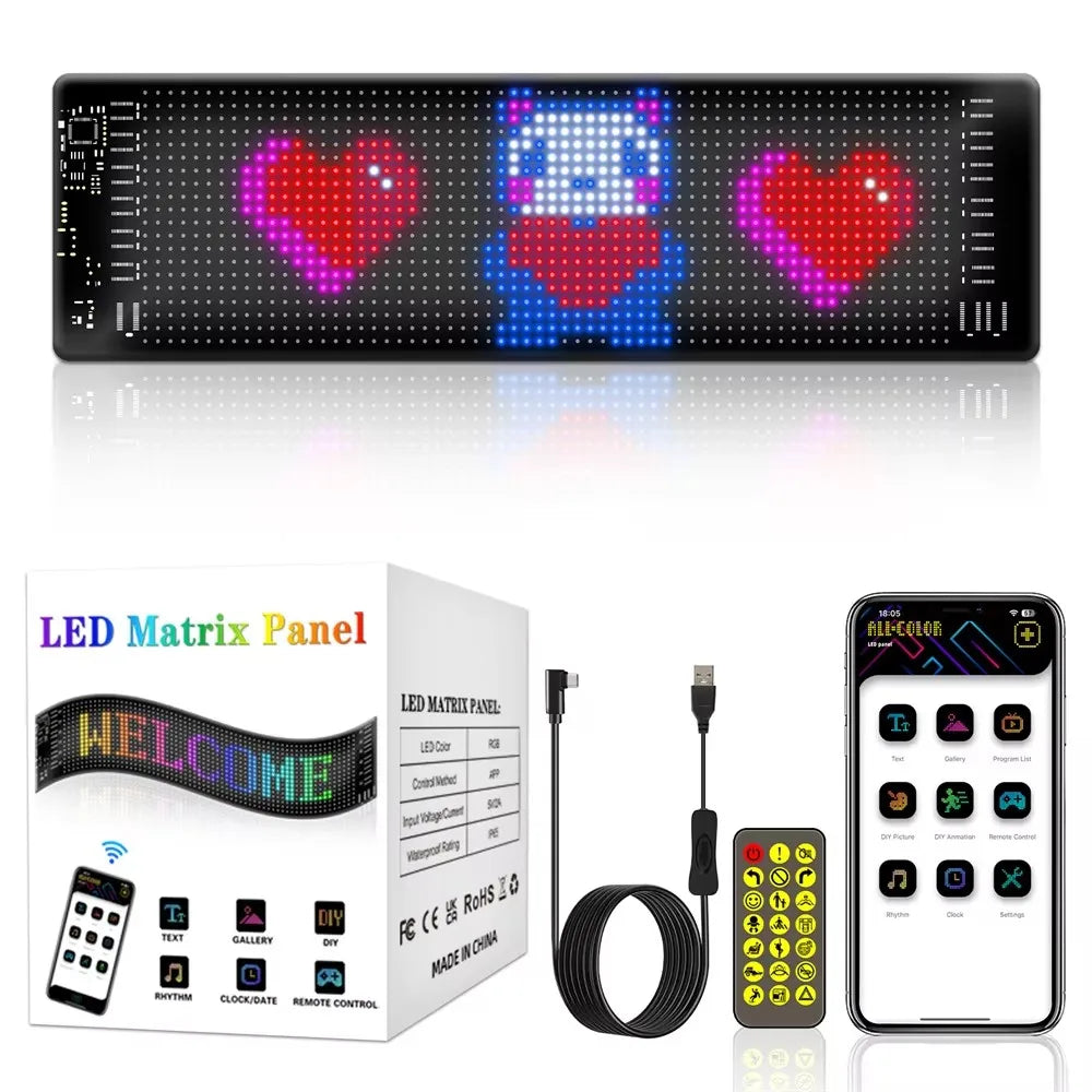 Letrero OJOS LED , Bluetooth, Auto / Camion