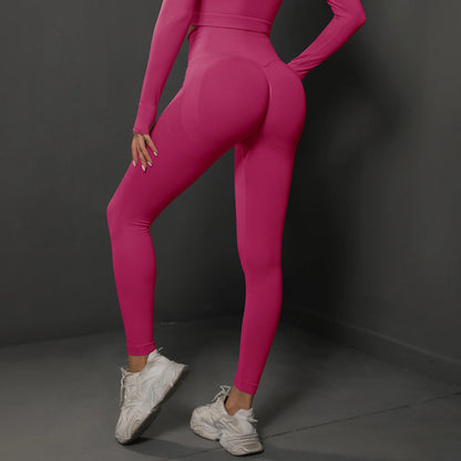 Mallas de gimnasio sin costuras para mujer, pantalones de Yoga sexys de cintura alta, mallas de levantamiento de glúteos, ropa deportiva para mujer, ropa deportiva