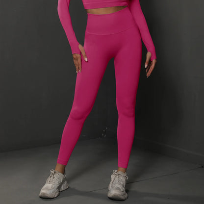Mallas de gimnasio sin costuras para mujer, pantalones de Yoga sexys de cintura alta, mallas de levantamiento de glúteos, ropa deportiva para mujer, ropa deportiva