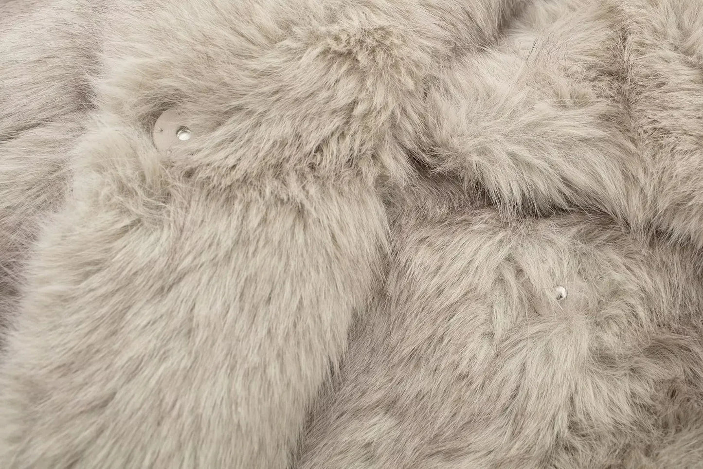 TRAFZA, chaqueta recortada de piel sintética a la moda para mujer, abrigo de manga larga con botón frontal a presión, prendas de vestir exteriores para mujer, abrigo grueso con cuello de solapa elegante