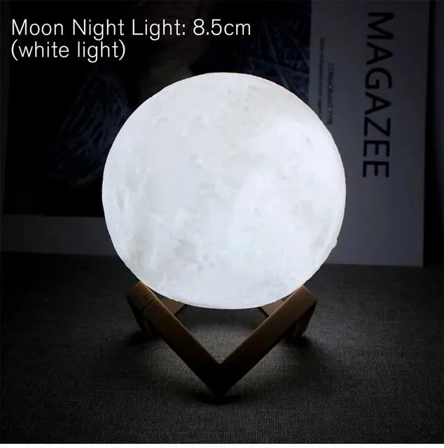 Lámpara de LUNA led Nocturna, Navidad, E5, 8cm