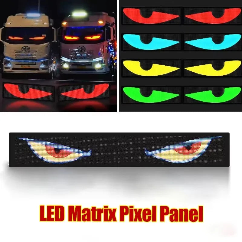 Letrero OJOS LED , Bluetooth, Auto / Camion