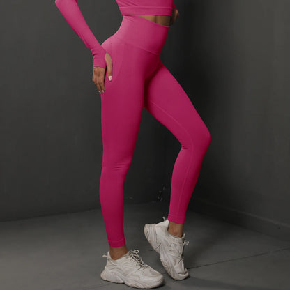 Mallas de gimnasio sin costuras para mujer, pantalones de Yoga sexys de cintura alta, mallas de levantamiento de glúteos, ropa deportiva para mujer, ropa deportiva