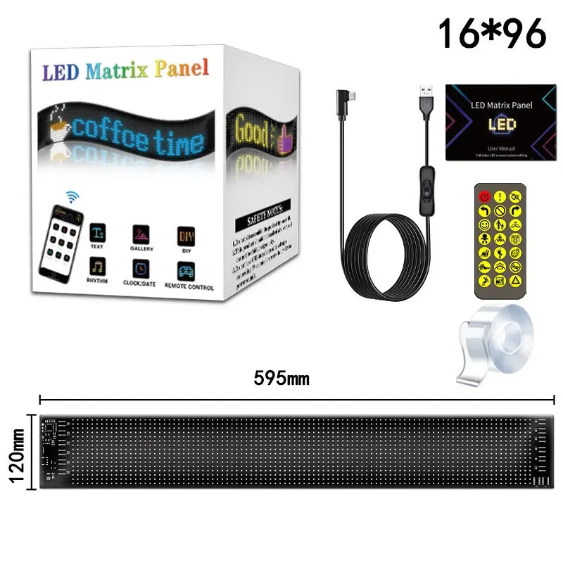 Ojos Led para Camión,  Matriz Led RGB, Bluetooth