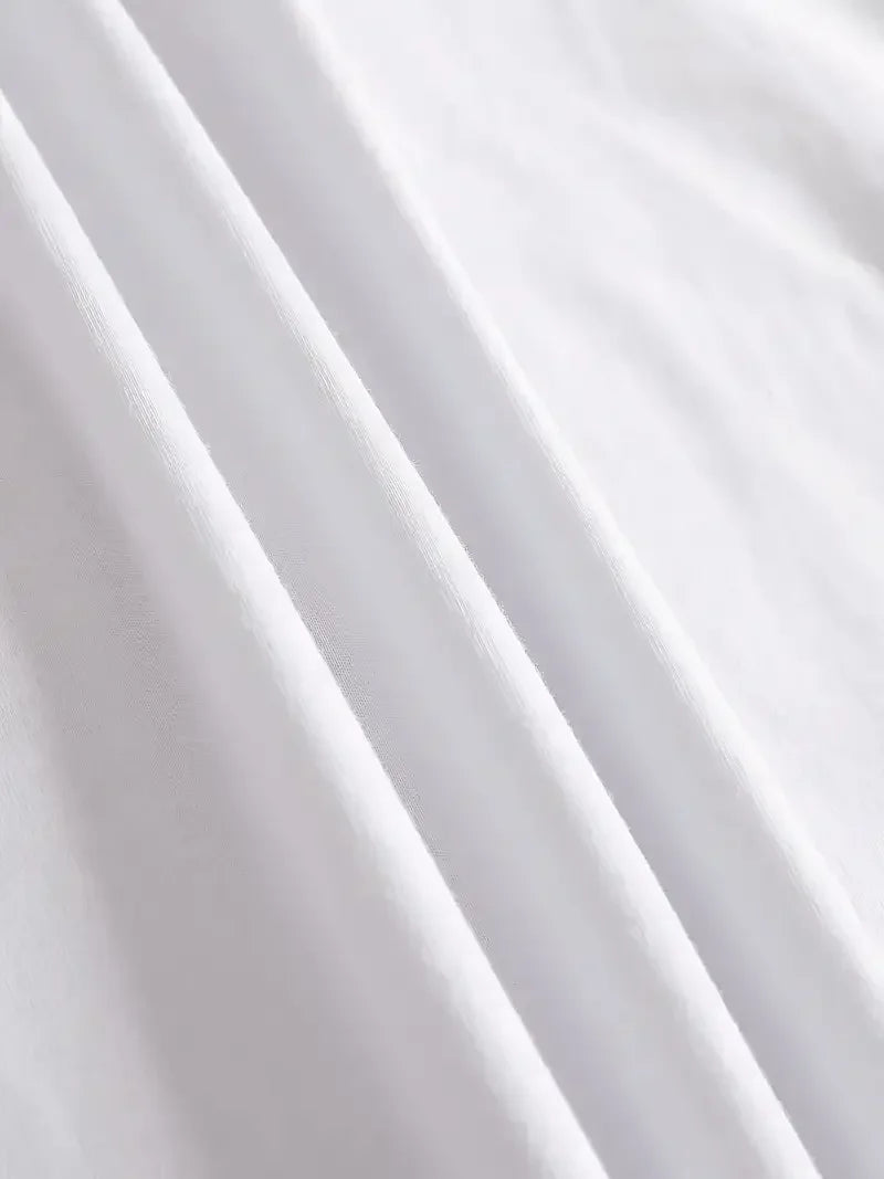 Camiseta con estampado blanco de gato divertido para mujer, pantalón corto informal de manga corta con cuello redondo para verano, ropa de animales para mujer