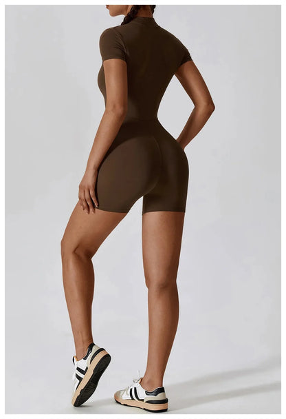 Selección alemana, mono de Yoga de manga corta, monos para mujer, conjunto de Yoga, ropa de gimnasio, chándal de entrenamiento, mono de Fitness para baile