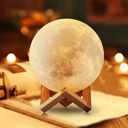Lámpara de LUNA led Nocturna, Navidad, E5, 8cm