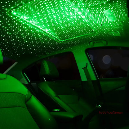 Mini proyector LED de luz nocturna para techo de coche, lámpara de ambiente de galaxia, USB, decorativo, ajustable para decoración de techo de habitación de techo de coche