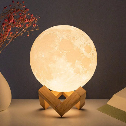 Lámpara de LUNA led Nocturna, Navidad, E5, 8cm