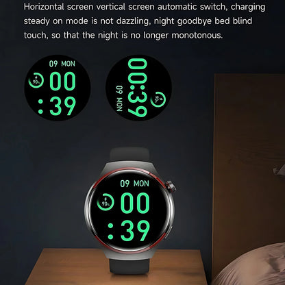 Reloj inteligente GT4 Pro con seguimiento GPS para hombres y mujeres, reloj con pantalla AMOLED HD, llamada Bluetooth, NFC IP68, reloj deportivo resistente al agua 2025
