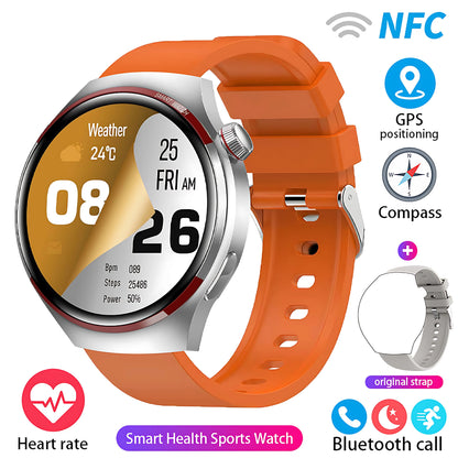 Reloj inteligente GT4 Pro con seguimiento GPS para hombres y mujeres, reloj con pantalla AMOLED HD, llamada Bluetooth, NFC IP68, reloj deportivo resistente al agua 2025