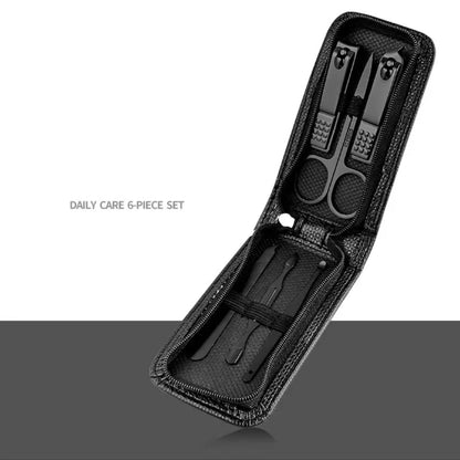 Juego de tijeras de uñas para hombre y mujer, cortaúñas especial de gama alta para el hogar, herramientas de belleza de manicura, 6 piezas portátiles para el hogar
