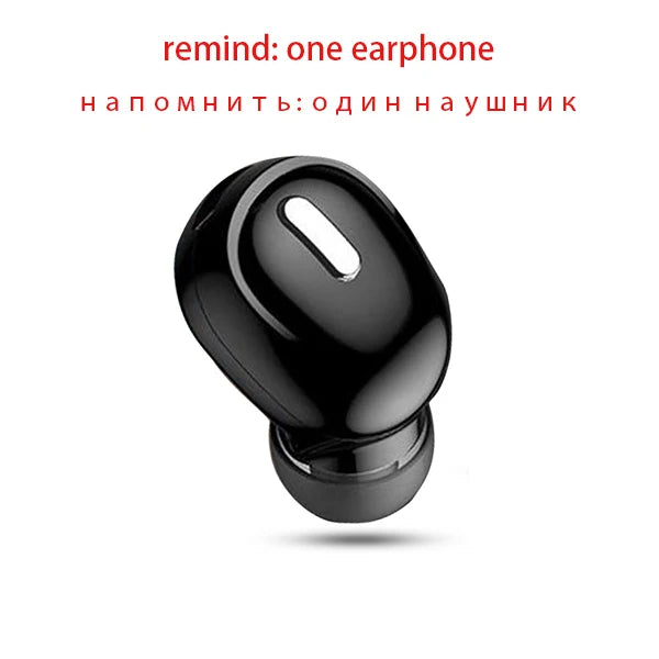 Auriculares inalámbricos X9 compatibles con Bluetooth 5,0 con micrófono, auriculares deportivos intrauditivos individuales para Xiaomi Huawei, auriculares con sonido estéreo