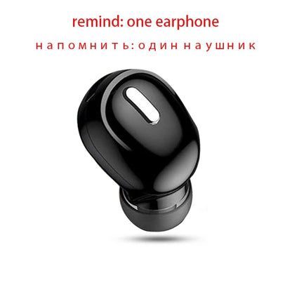 Auriculares inalámbricos X9 compatibles con Bluetooth 5,0 con micrófono, auriculares deportivos intrauditivos individuales para Xiaomi Huawei, auriculares con sonido estéreo