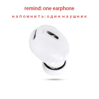 Auriculares inalámbricos X9 compatibles con Bluetooth 5,0 con micrófono, auriculares deportivos intrauditivos individuales para Xiaomi Huawei, auriculares con sonido estéreo
