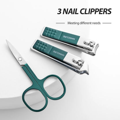 Juego de tijeras de uñas para hombre y mujer, cortaúñas especial de gama alta para el hogar, herramientas de belleza de manicura, 6 piezas portátiles para el hogar