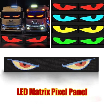 Ojos Led para Camión,  Matriz Led RGB, Bluetooth