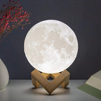 Lámpara de LUNA led Nocturna, Navidad, E5, 8cm