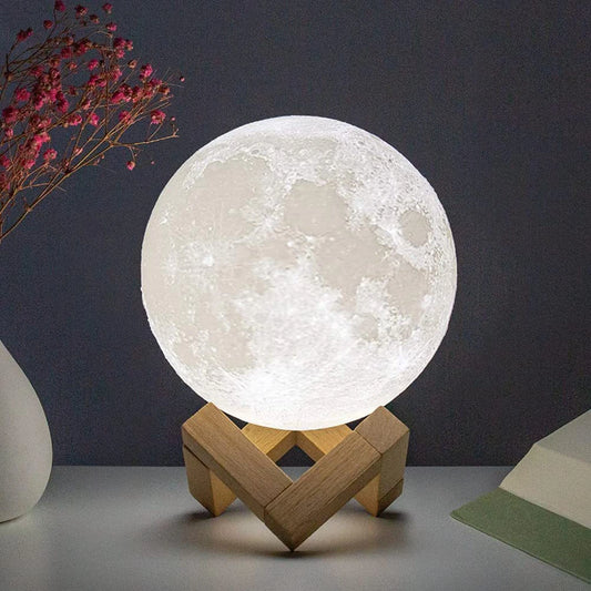 Lámpara de LUNA led Nocturna, Navidad, E5, 8cm