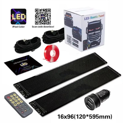 Ojos Led para Camión,  Matriz Led RGB, Bluetooth