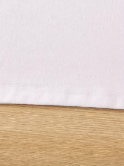 Camiseta con estampado blanco de gato divertido para mujer, pantalón corto informal de manga corta con cuello redondo para verano, ropa de animales para mujer